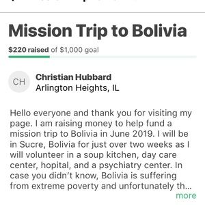 Mission Trip to Bolivia!